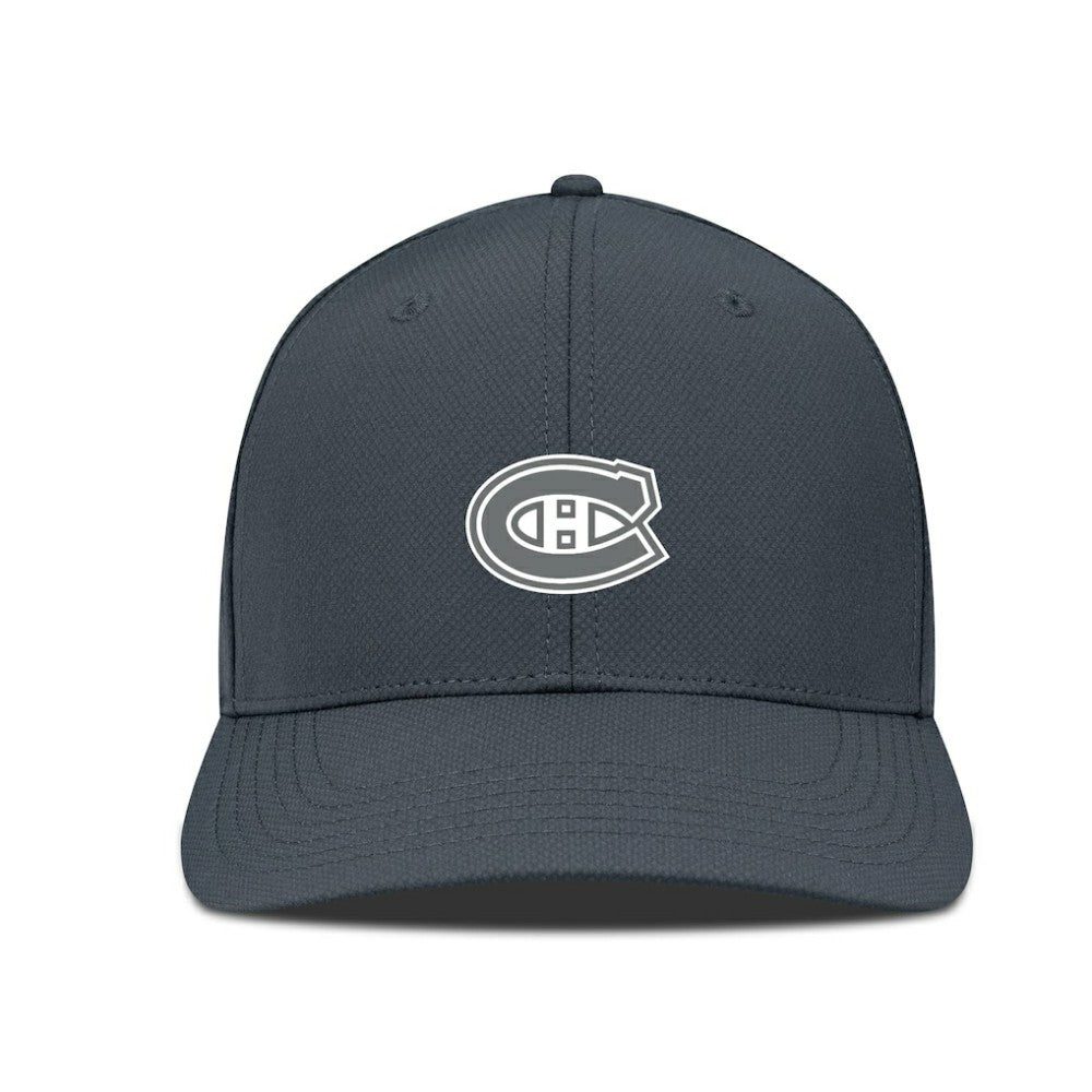 Montreal Canadiens Levelwear Rise Slate & Snow Structured Flex Hat - Charcoal | US 203539004