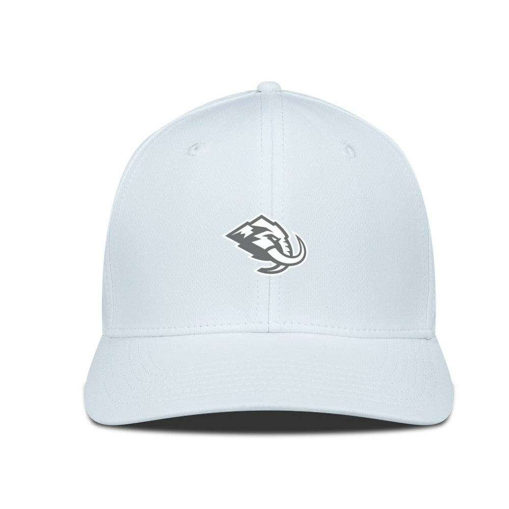 Utah Mammoth Levelwear Rise Slate & Snow Structured Flex Hat - White | US 203539015