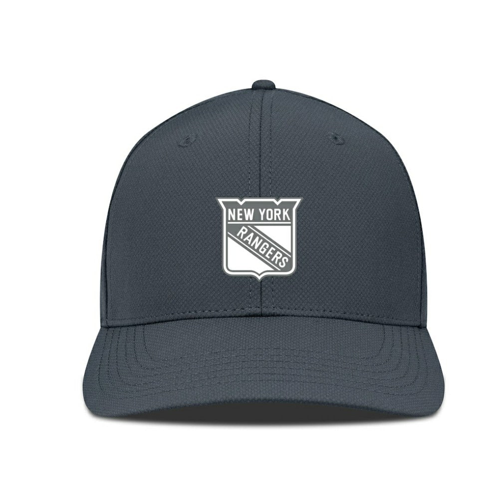 New York Rangers Levelwear Rise Slate & Snow Structured Flex Hat - Charcoal | US 203539017