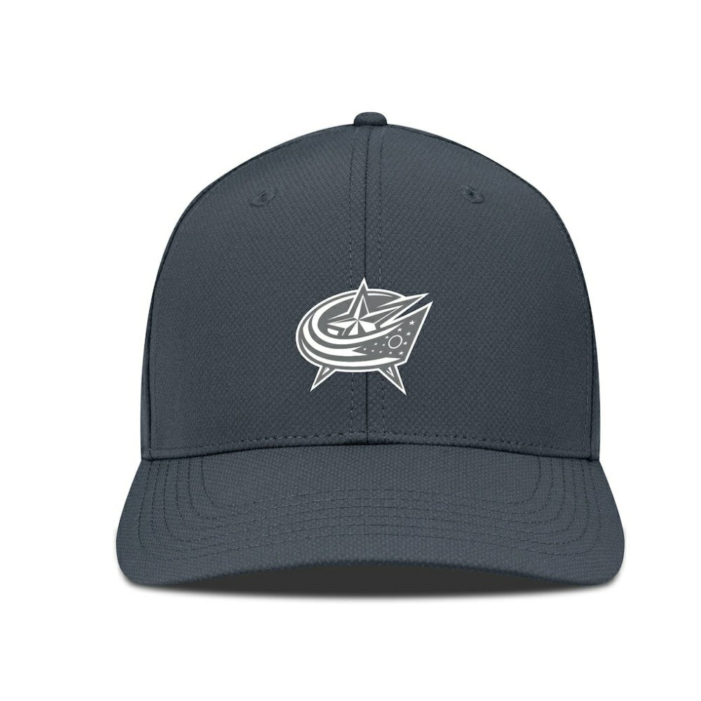 Columbus Blue Jackets Levelwear Rise Slate & Snow Structured Flex Hat - Charcoal | US 203539022