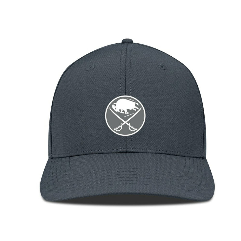 Buffalo Sabres Levelwear Rise Slate & Snow Structured Flex Hat - Charcoal | US 203539030
