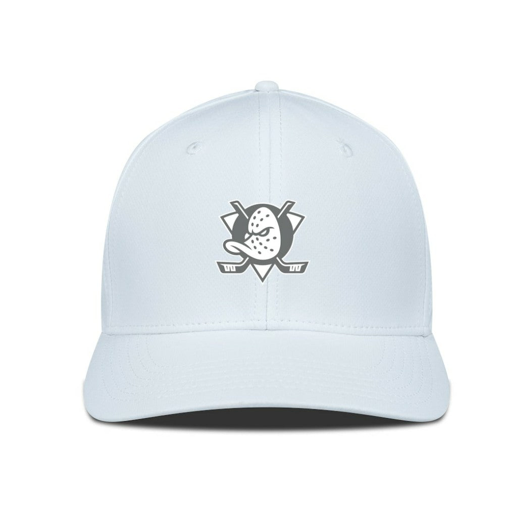Anaheim Ducks Levelwear Rise Slate & Snow Structured Flex Hat - White | US 203539034