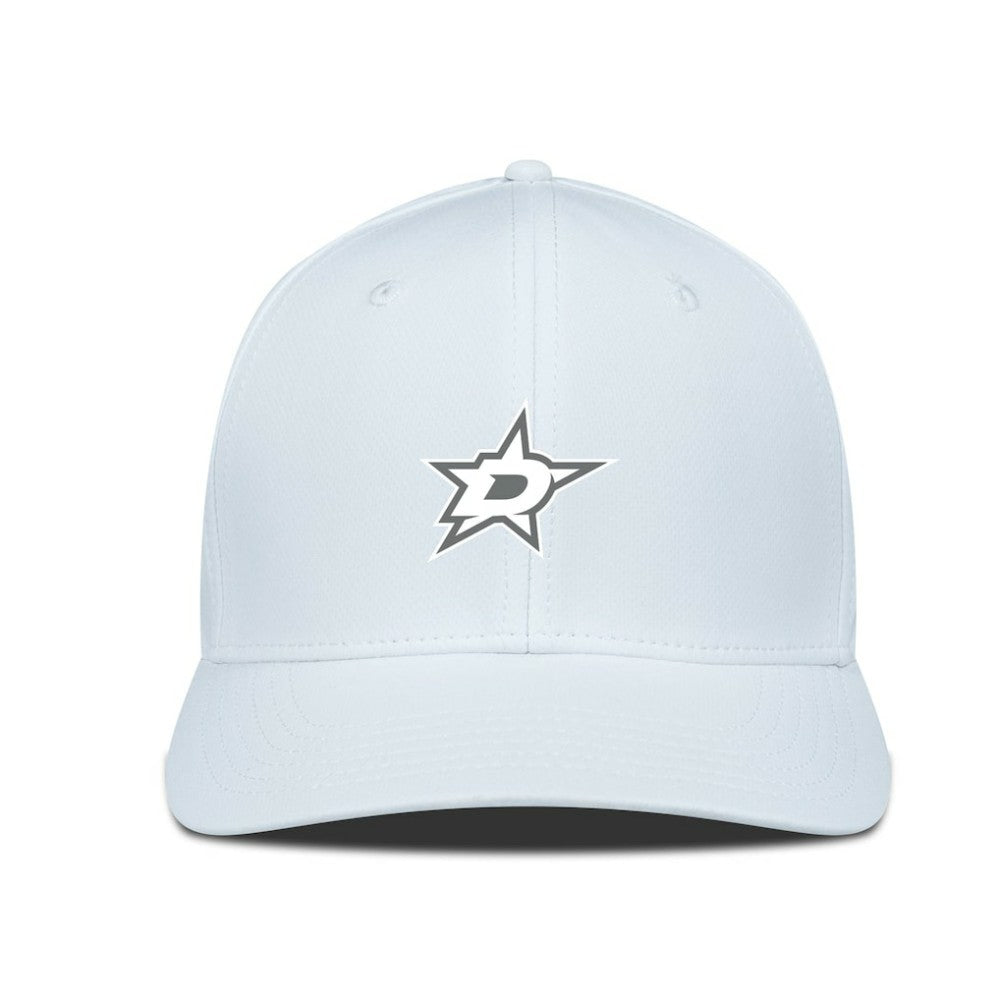 Dallas Stars Levelwear Rise Slate & Snow Structured Flex Hat - White | US 203539036