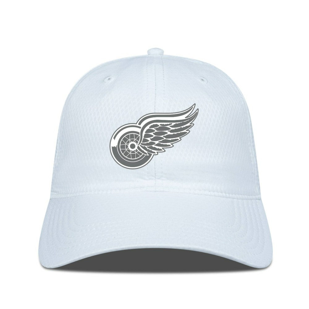 Detroit Red Wings Levelwear Matrix Slate & Snow Unstructured Adjustable Hat - White | US 203539040