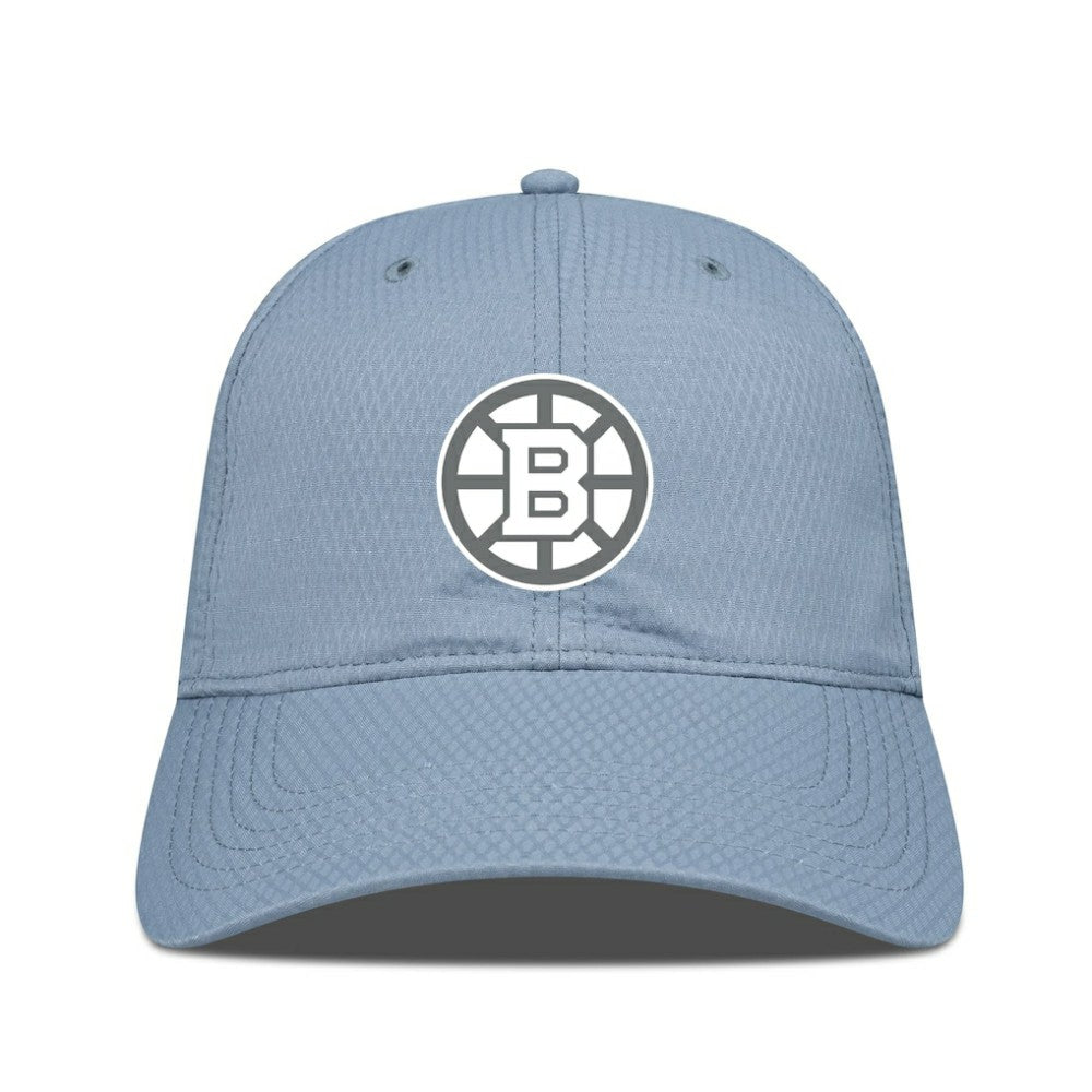 Boston Bruins Levelwear Matrix Slate & Snow Unstructured Adjustable Hat - Blue | US 203539042