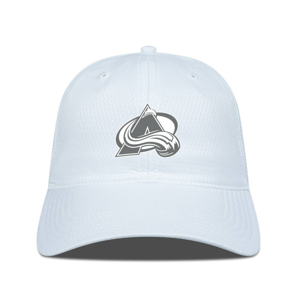 Colorado Avalanche Levelwear Matrix Slate & Snow Unstructured Adjustable Hat - White | US 203539049