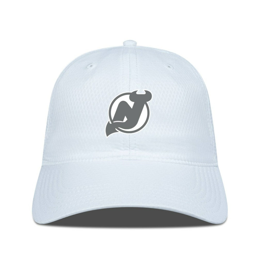 New Jersey Devils Levelwear Matrix Slate & Snow Unstructured Adjustable Hat - White | US 203539063