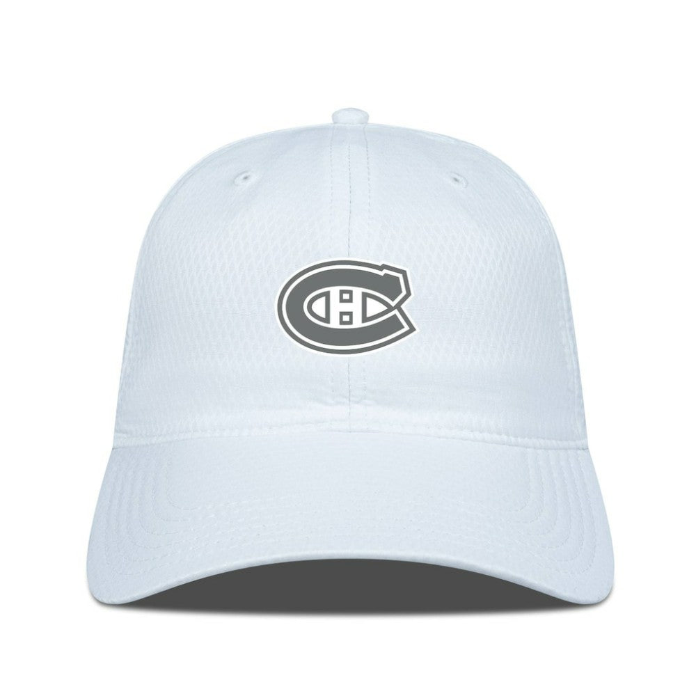 Montreal Canadiens Levelwear Matrix Slate & Snow Unstructured Adjustable Hat - White | US 203539068
