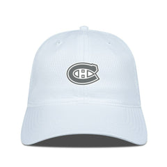 Montreal Canadiens Levelwear Matrix Slate & Snow Unstructured Adjustable Hat - White | US 203539068