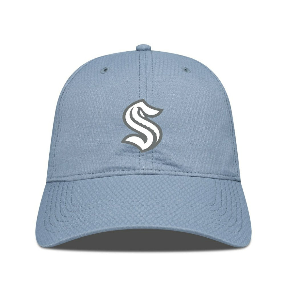 Seattle Kraken Levelwear Matrix Slate & Snow Unstructured Adjustable Hat - Blue | US 203539075