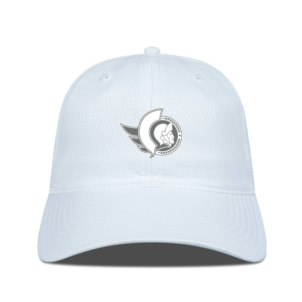 Ottawa Senators Levelwear Matrix Slate & Snow Unstructured Adjustable Hat - White | US 203539077