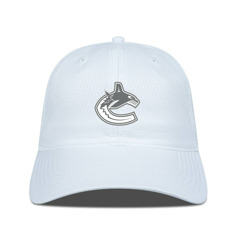 Vancouver Canucks Levelwear Matrix Slate & Snow Unstructured Adjustable Hat - White | US 203539087