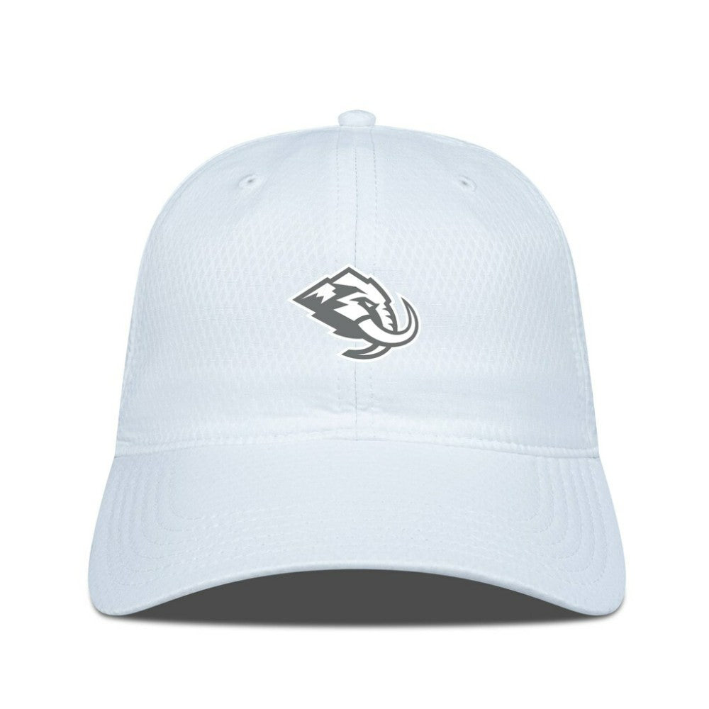 Utah Mammoth Levelwear Matrix Slate & Snow Unstructured Adjustable Hat - White | US 203539094