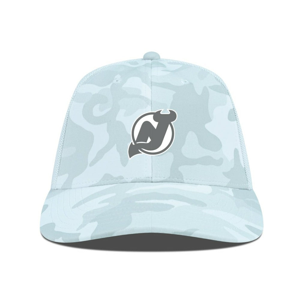 New Jersey Devils Levelwear Clash Slate & Snow Meshback Flex Hat - Camo | US 203539100
