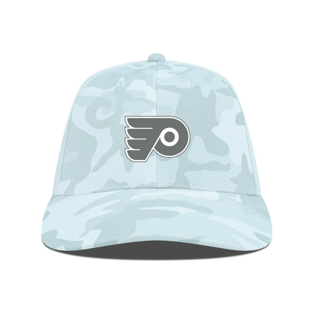 Philadelphia Flyers Levelwear Clash Slate & Snow Meshback Flex Hat - Camo | US 203539104