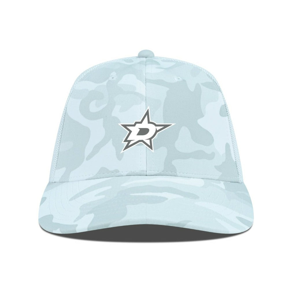 Dallas Stars Levelwear Clash Slate & Snow Meshback Flex Hat - Camo | US 203539118