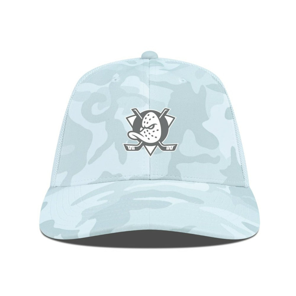 Anaheim Ducks Levelwear Clash Slate & Snow Meshback Flex Hat - Camo | US 203539122