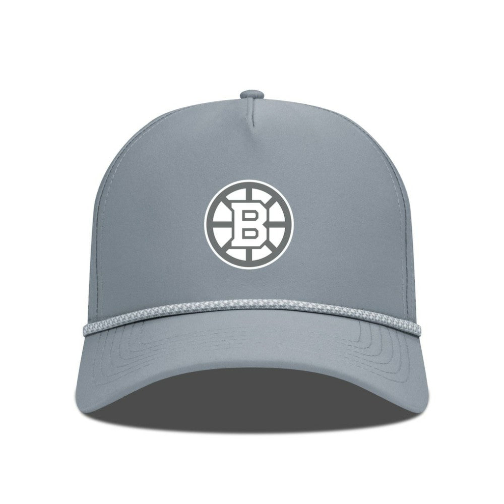 Boston Bruins Levelwear Gordon Slate & Snow Rope Adjustable Hat - Gray | US 203539128