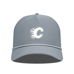 Calgary Flames Levelwear Gordon Slate & Snow Rope Adjustable Hat - Gray | US 203539134