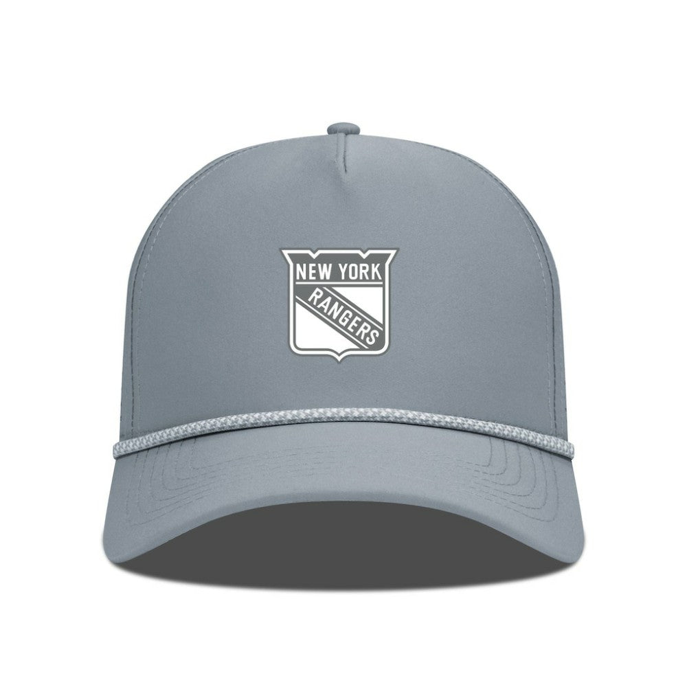 New York Rangers Levelwear Gordon Slate & Snow Rope Adjustable Hat - Gray | US 203539136