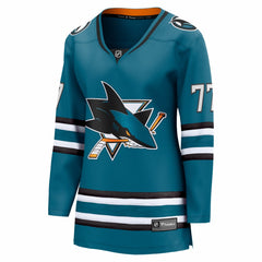 Michael Misa San Jose Sharks Fanatics Women's Breakaway Jersey - Teal | US 203539379