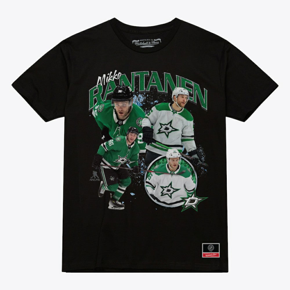 Mikko Rantanen Dallas Stars Mitchell & Ness Player Collage T-Shirt - Black | US 203543254
