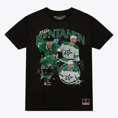 Mikko Rantanen Dallas Stars Mitchell & Ness Player Collage T-Shirt - Black | US 203543254