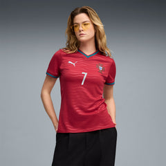 Cristiano Ronaldo Portugal National Team Women's 2026 Home Replica Jersey Red - Puma discount
