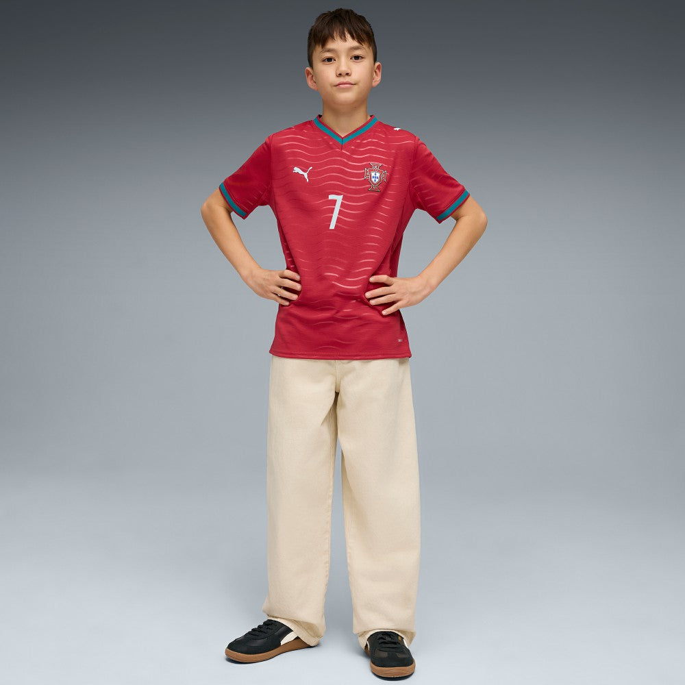 Cristiano Ronaldo Portugal National Team Youth 2026 Home Replica Jersey Red - Puma outlet