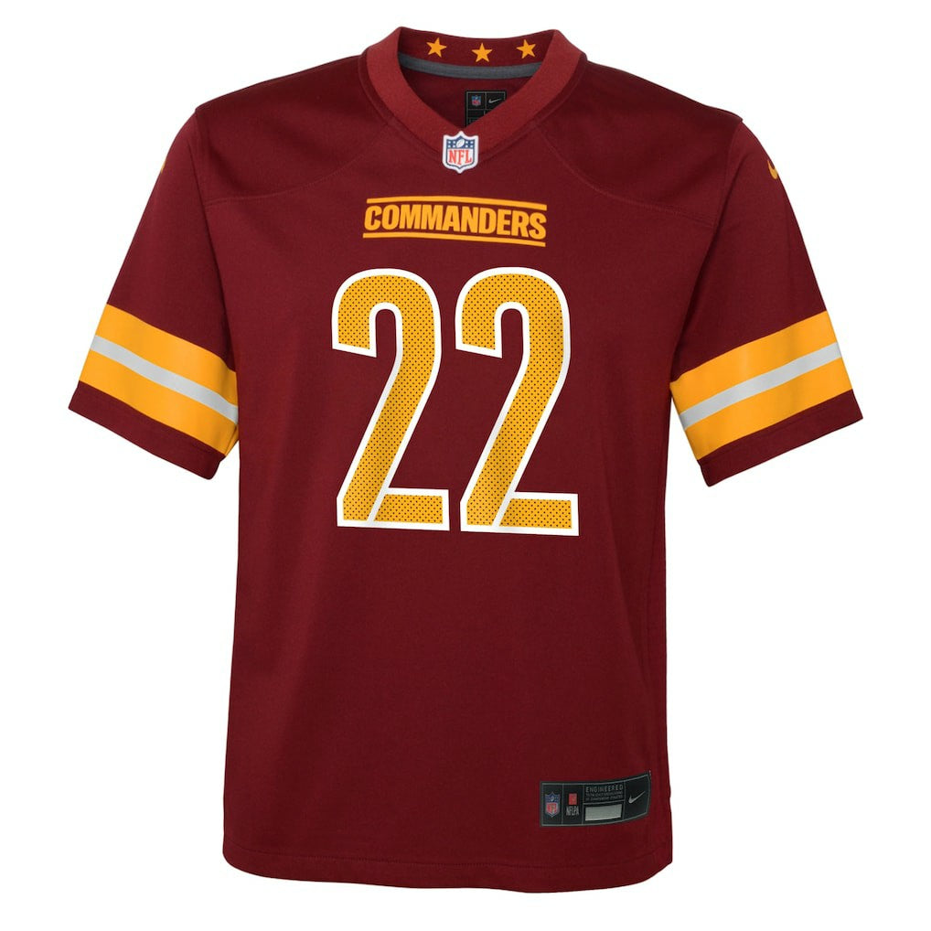 Jacory Croskey-Merritt Washington Commanders Youth Team Game Jersey - Burgundy Jerseys