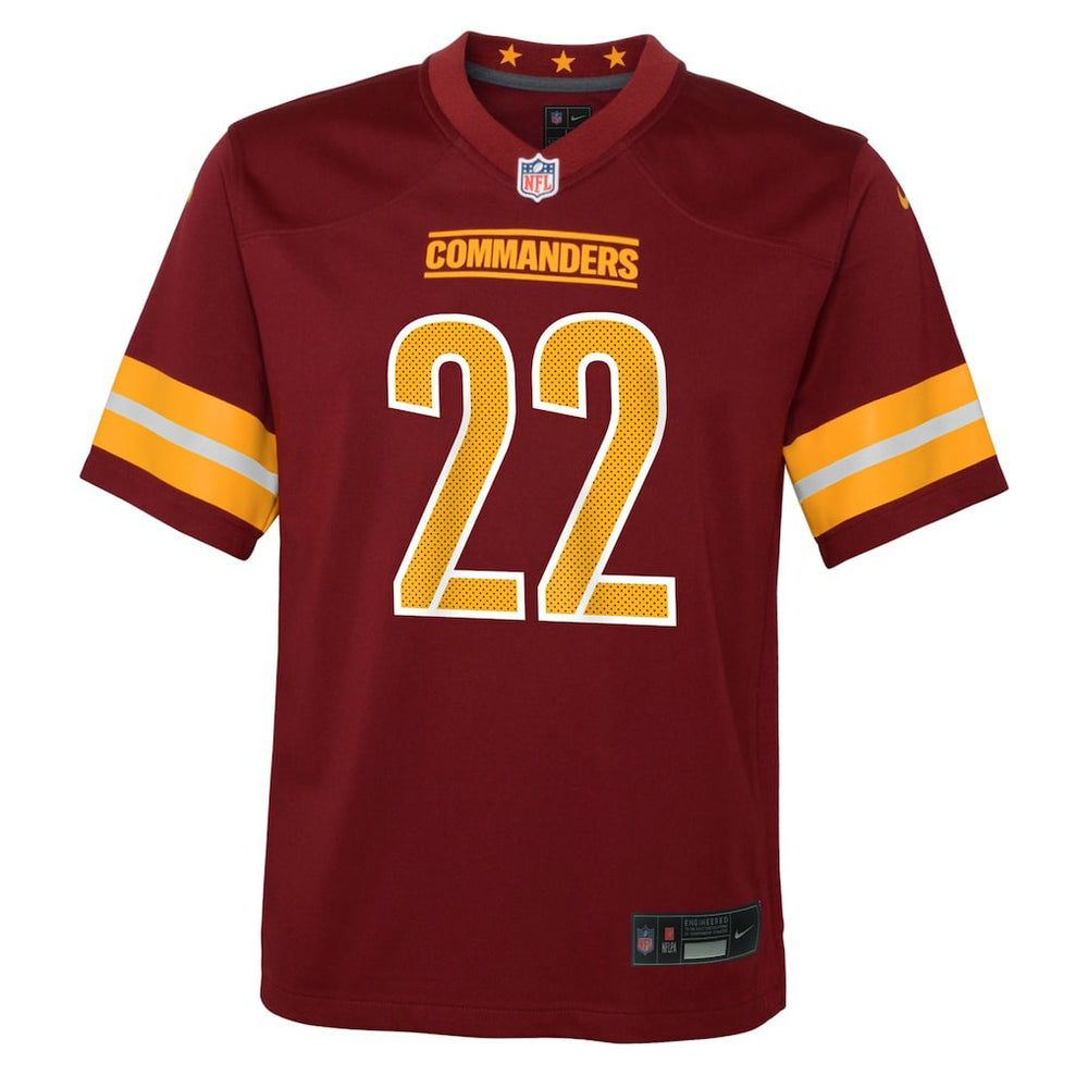 Jacory Croskey-Merritt Washington Commanders Youth Team Game Jersey - Burgundy Jerseys