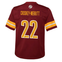 Jacory Croskey-Merritt Washington Commanders Youth Team Game Jersey - Burgundy Jerseys