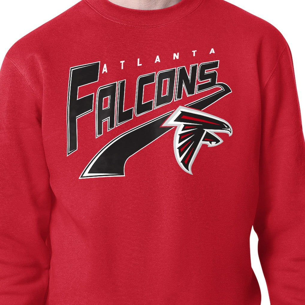Atlanta Falcons Starter Modern Tailsweep Fleece Sweatshirt - Red Sweatshirts