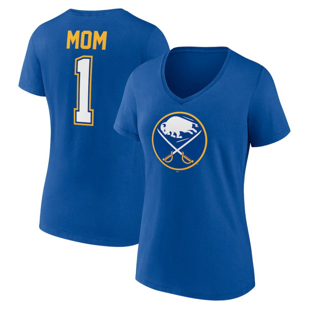 Buffalo Sabres Women's Mother's Day V-Neck T-Shirt - Royal | US 203555623