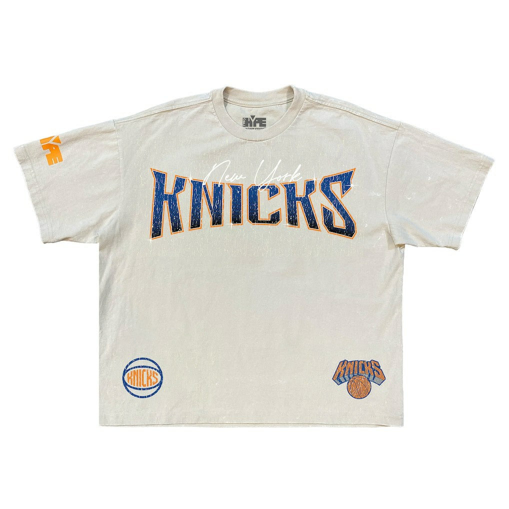 New York Knicks Legend Row Collection Premium T-Shirt Cream