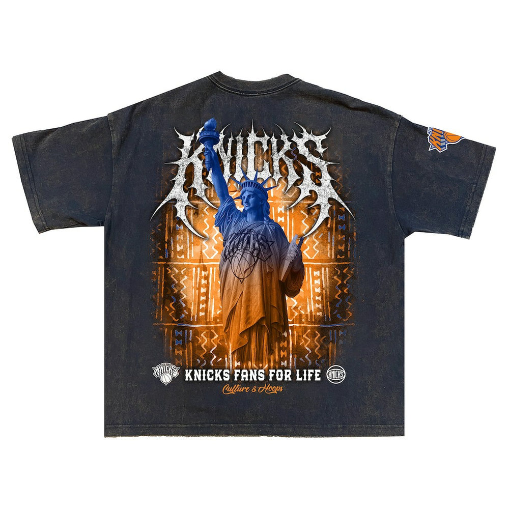 New York Knicks Shock Wave Collection Premium T-Shirt Gray