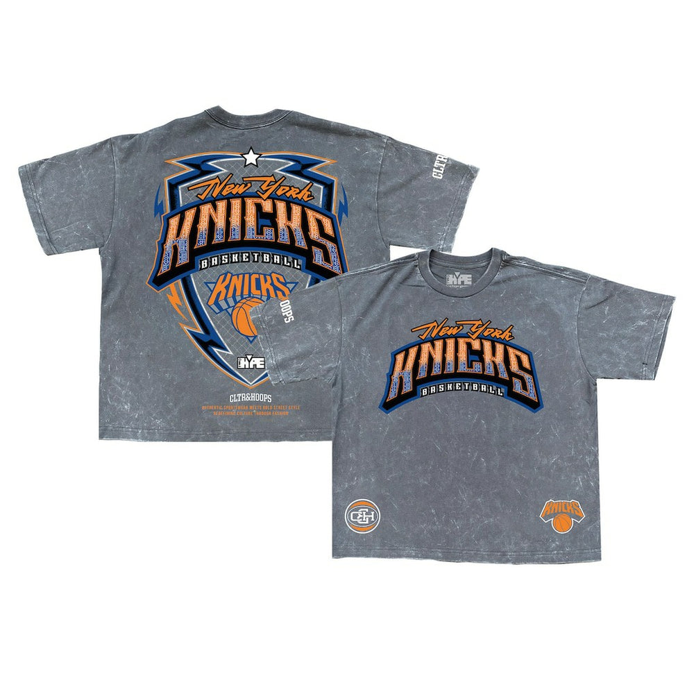New York Knicks Banner Era Collection Premium T-Shirt Gray - New Era