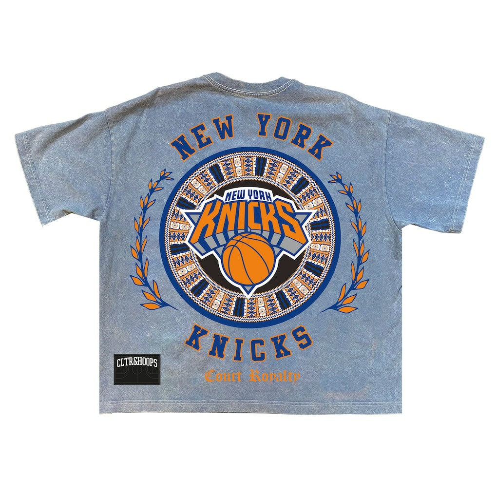 New York Knicks Culture Worldwide Collection Premium T-Shirt Powder Blue