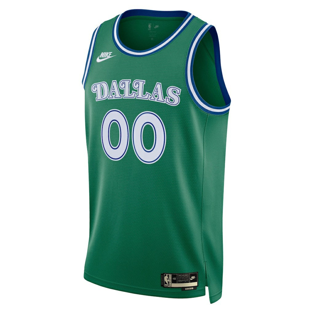 Dallas Mavericks Unisex Swingman Custom Jersey Classic Editi- Green - Nike