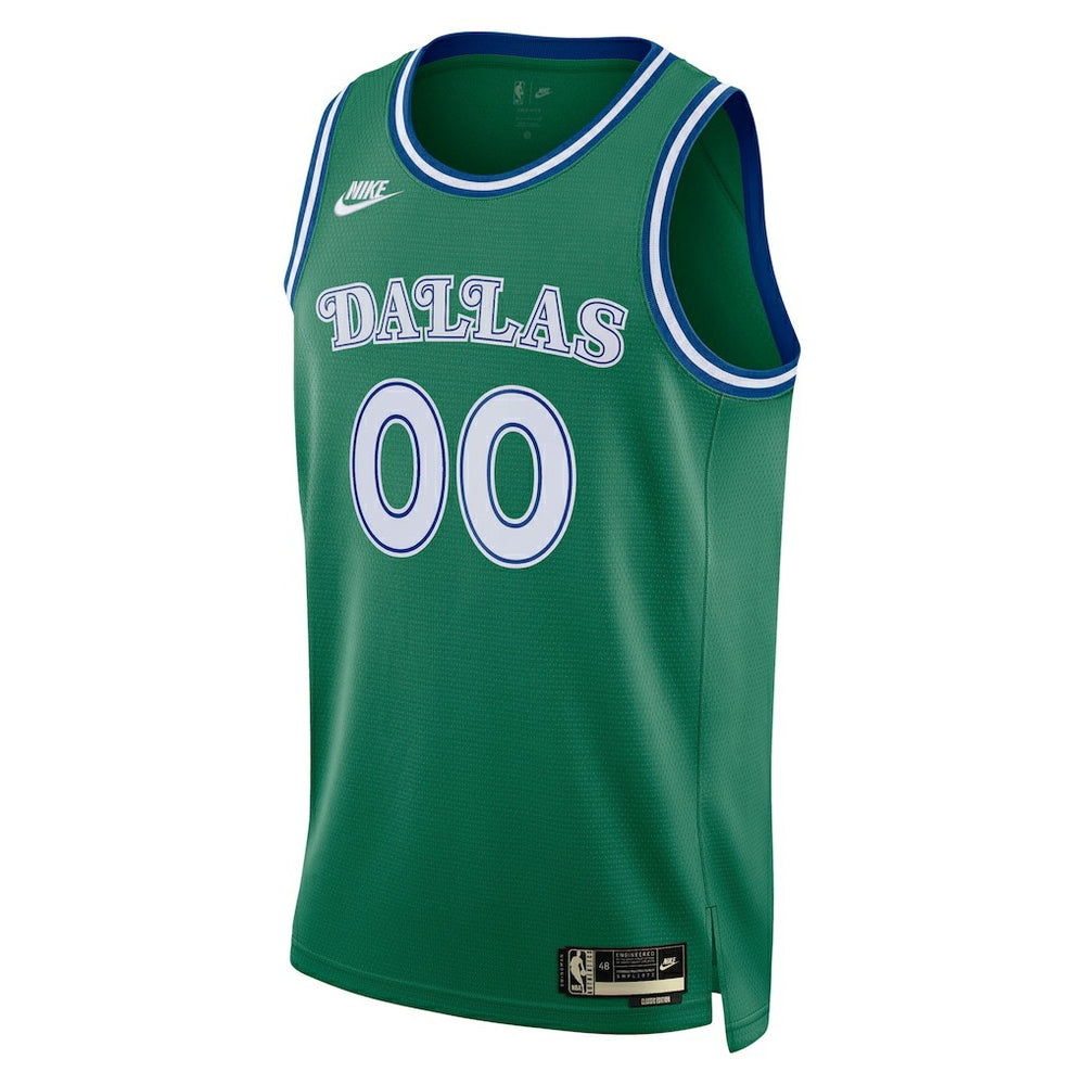 Dallas Mavericks Unisex Swingman Custom Jersey Classic Editi- Green - Nike