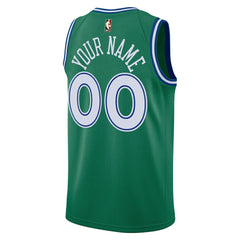 Dallas Mavericks Unisex Swingman Custom Jersey Classic Editi- Green - Nike