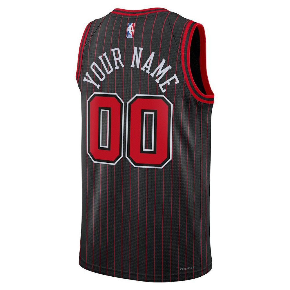 Chicago Bulls Jordan Brand Unisex Swingman Custom Jersey Statement Editi- Black