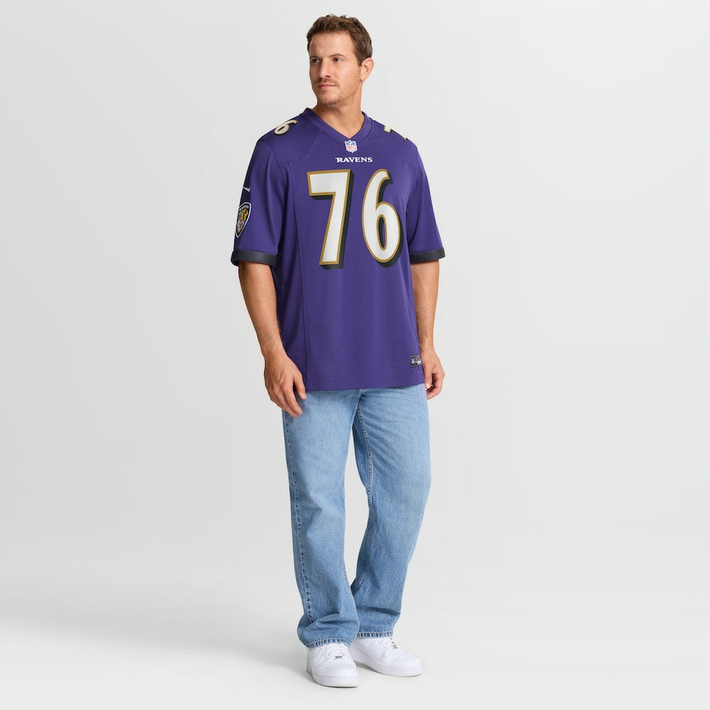 Kenyon Green Baltimore Ravens Team Game Jersey - Purple Jerseys
