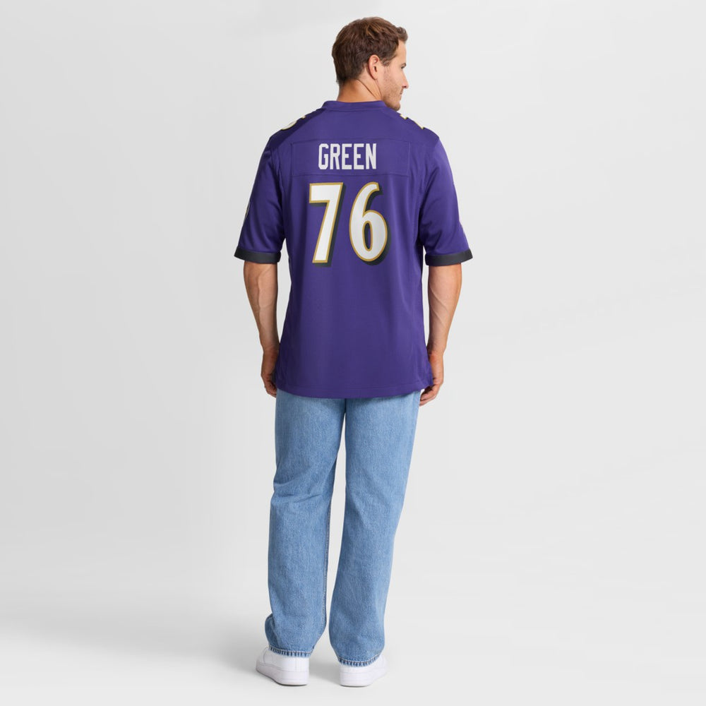 Kenyon Green Baltimore Ravens Team Game Jersey - Purple Jerseys