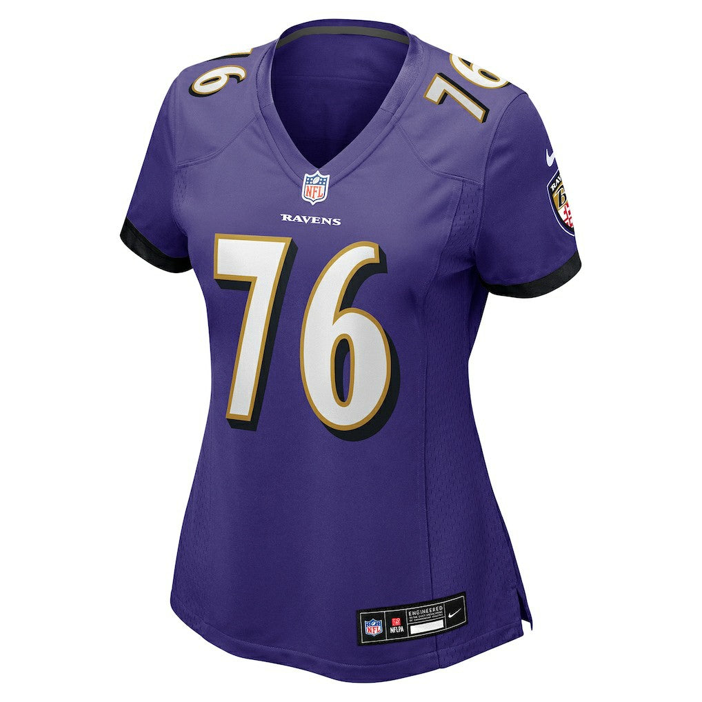 Kenyon Green Baltimore Ravens Women's Team Game Jersey - Purple Jerseys