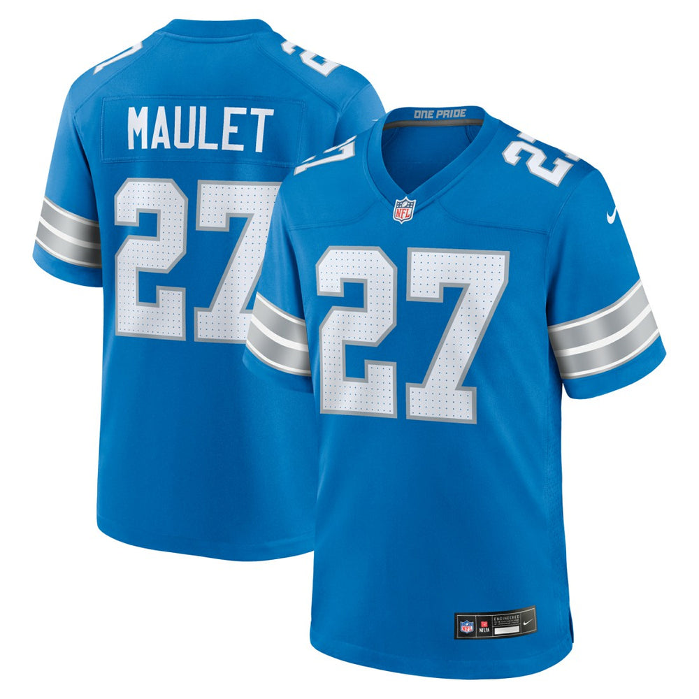 Arthur Maulet Detroit Lions Team Game Jersey - Blue Jerseys