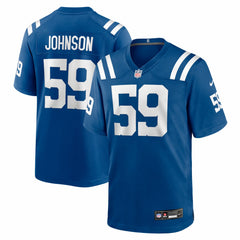 Buddy Johnson Indianapolis Colts Team Game Jersey - Royal Jerseys