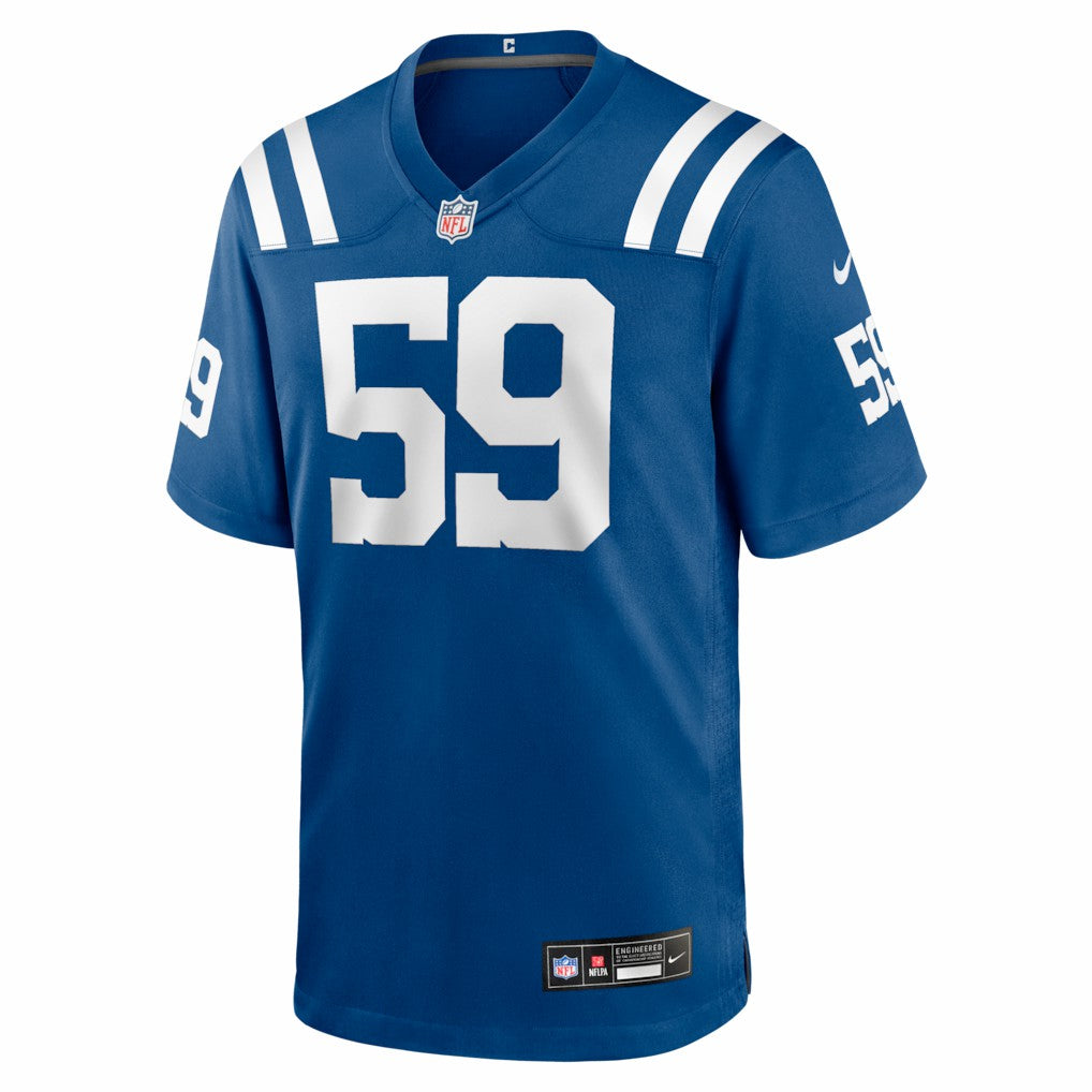Buddy Johnson Indianapolis Colts Team Game Jersey - Royal Jerseys