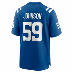 Buddy Johnson Indianapolis Colts Team Game Jersey - Royal Jerseys