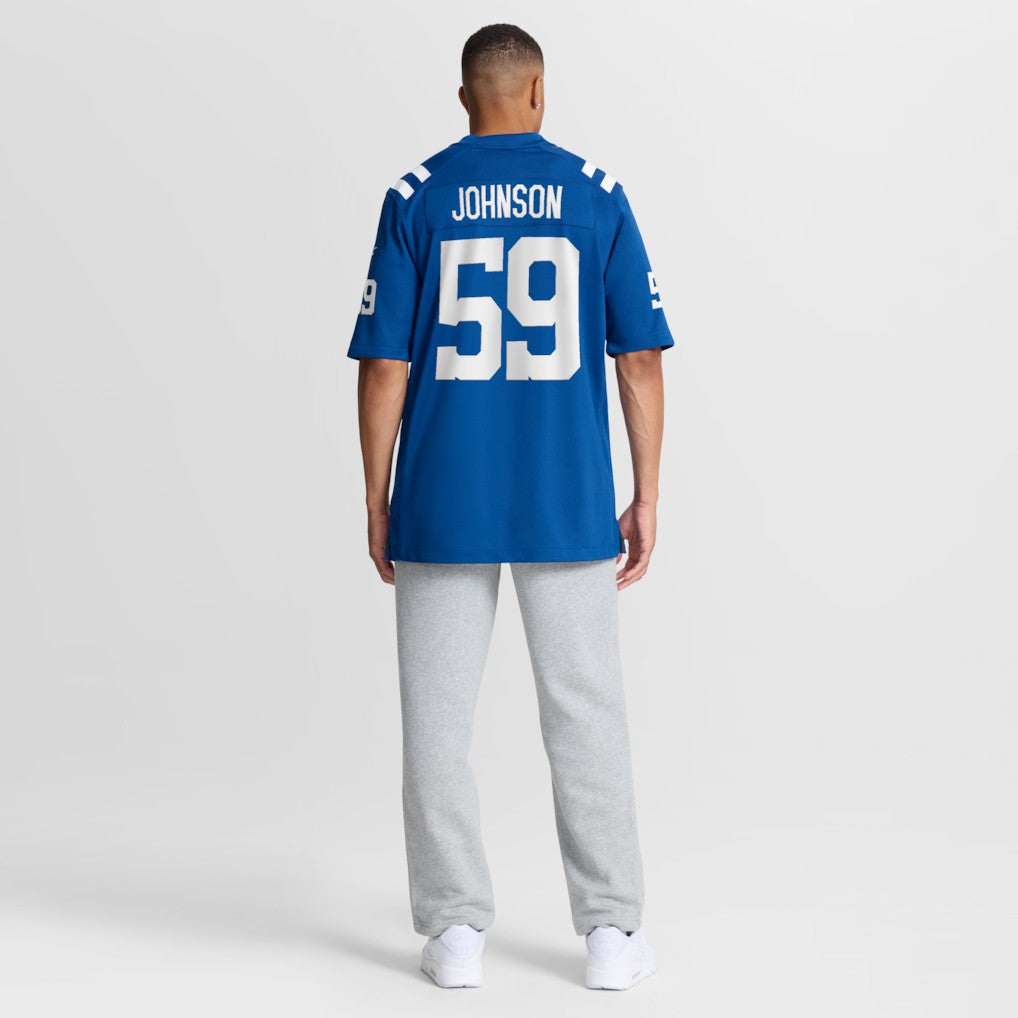 Buddy Johnson Indianapolis Colts Team Game Jersey - Royal Jerseys